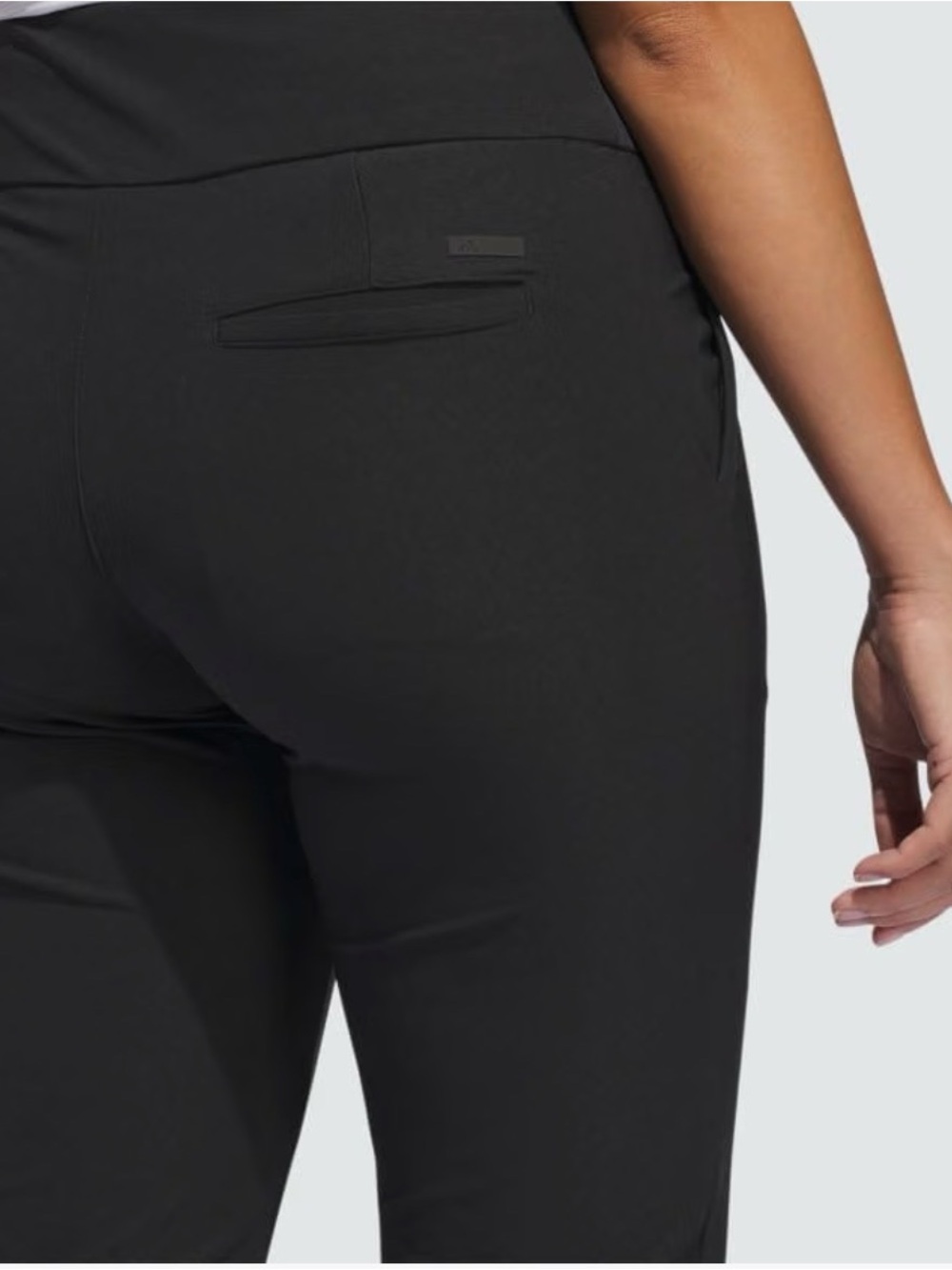 adidas Black Slim Cropped Performance Pants